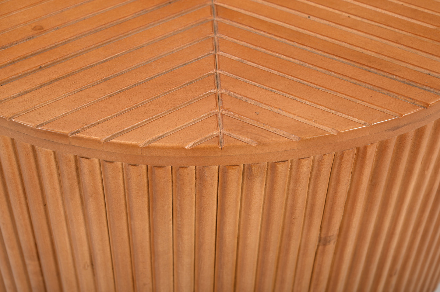 Ibiza - Table basse ronde en manguier massif 80 cm - Sarrva