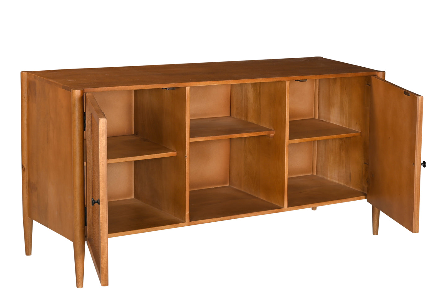 Corfu - Meuble TV en manguier massif 140 cm - Sarrva