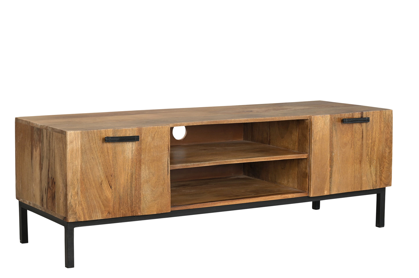 Cologne - Meuble TV en acacia massif 140 cm - Sarrva