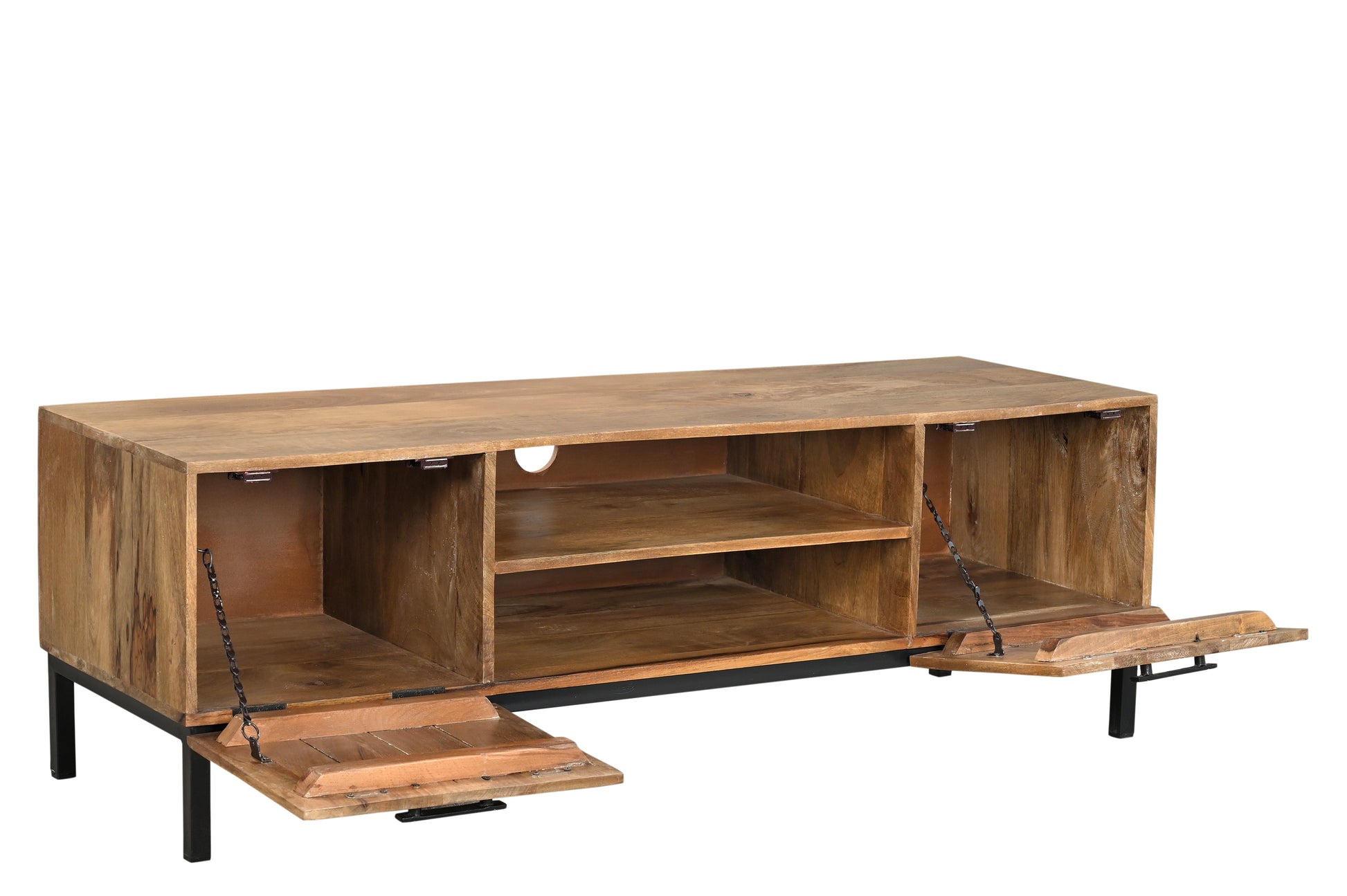 Cologne - Meuble TV en acacia massif 140 cm - Sarrva