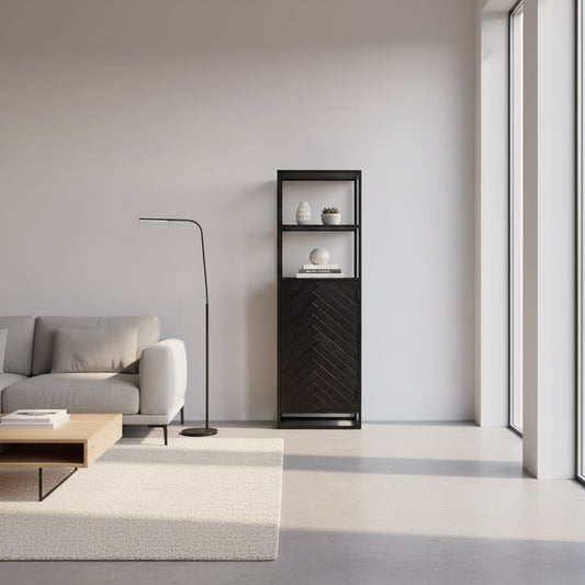 Chennai - Bibliothèque colonne en manguier massif - Sarrva