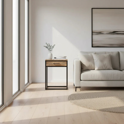 Copenhague - Table d'Appoint Chevet en manguier massif 45 cm - Sarrva