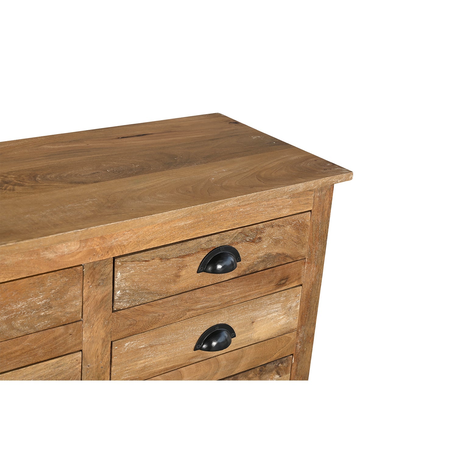 Commode 100cm 6 Tiroirs Manguier Massif - Grand Rangement Chambre NAGORE | Artisanal Sarrva - Sarrva