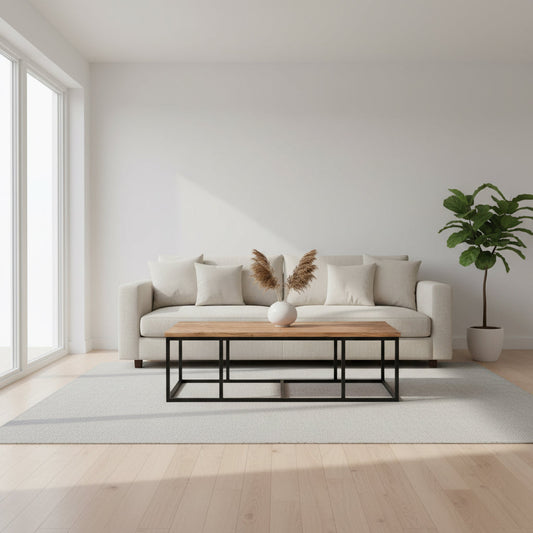 Porto - Table basse en acacia massif 120 cm - Sarrva