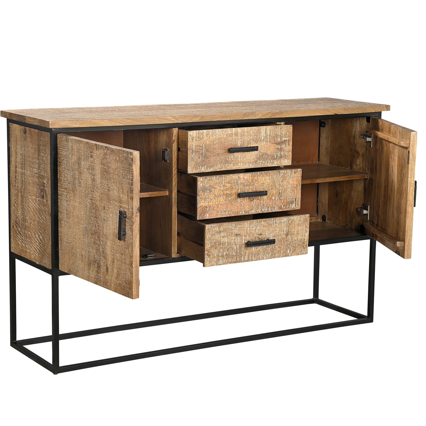 Copenhague - Buffet en manguier massif 160 cm - Sarrva