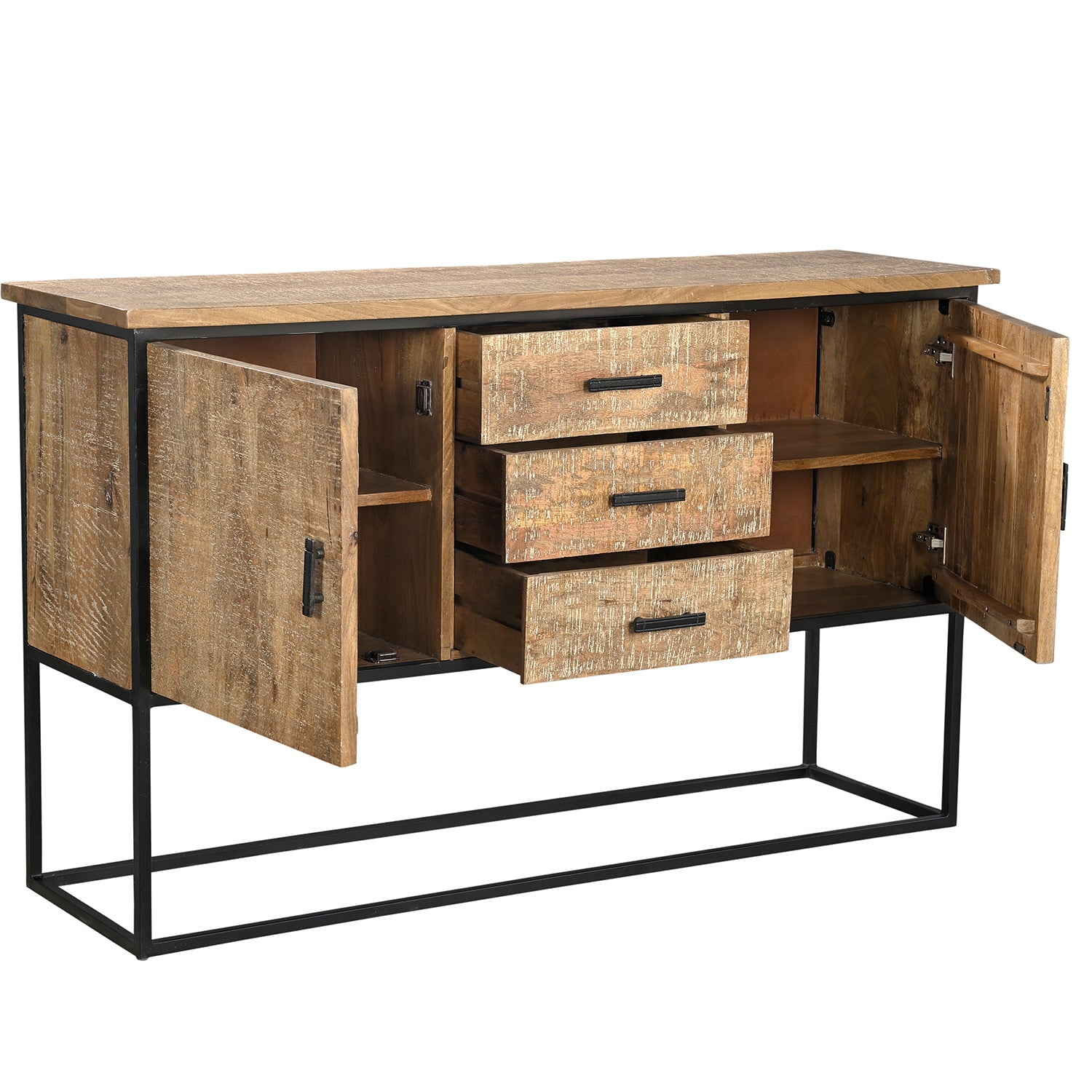 Copenhague - Buffet en manguier massif 160 cm - Sarrva