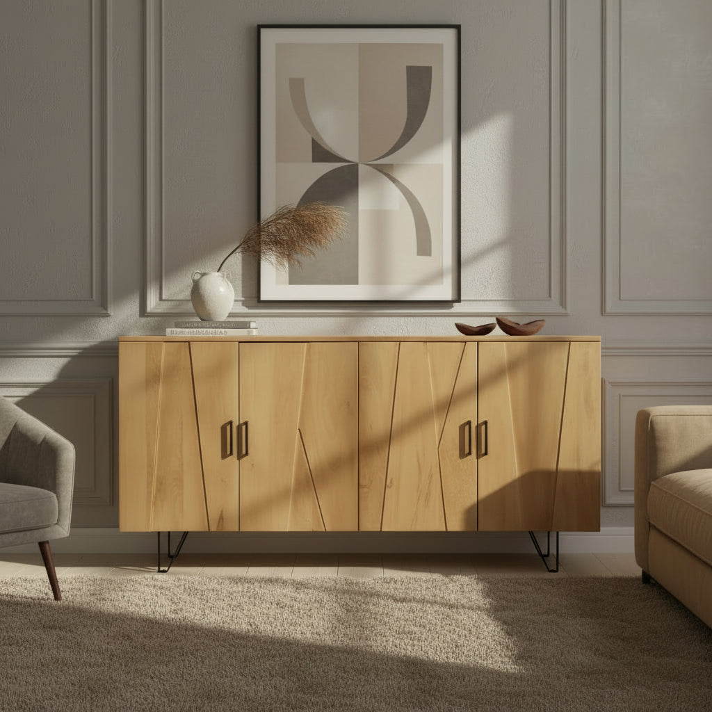 Berlin - Buffet en manguier massif 160 cm - Sarrva