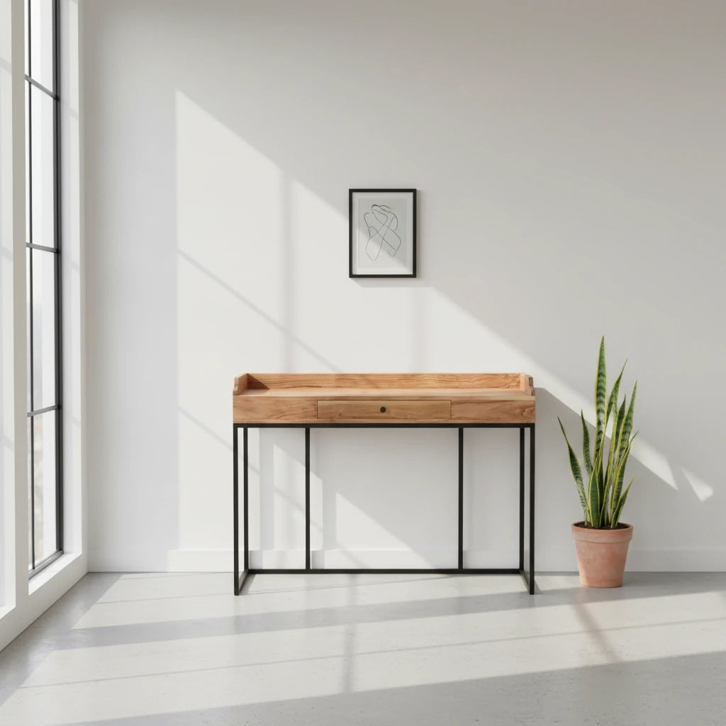 Hanovre - Bureau en acacia massif 125cm - Sarrva