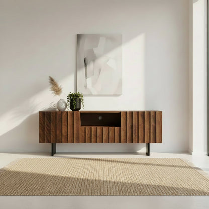Genève - Meuble TV en manguier massif 150 cm - Sarrva