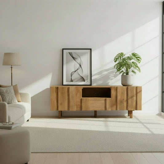 Venise - Meuble TV en manguier massif 150 cm - Sarrva