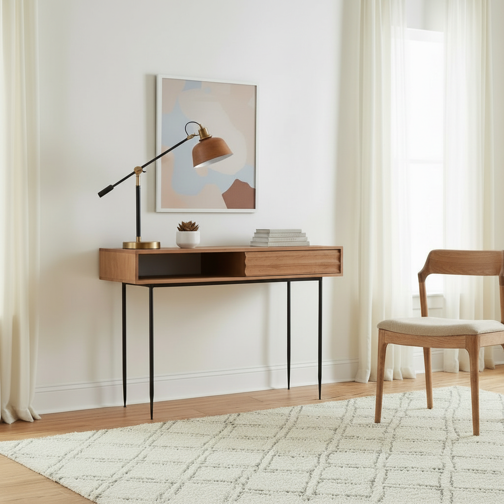Florence - Bureau en manguier massif 125 cm - Sarrva