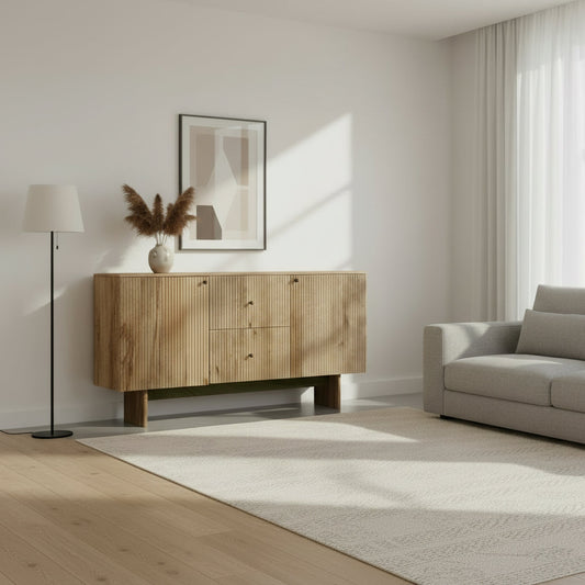 Marseille - Buffet en manguier massif 160 cm - Sarrva