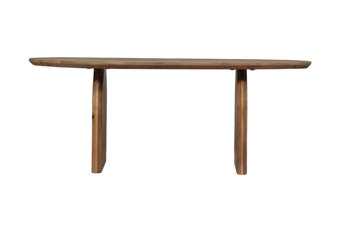 Monaco - Table Basse Ovale en manguier massif 120 cm - Sarrva