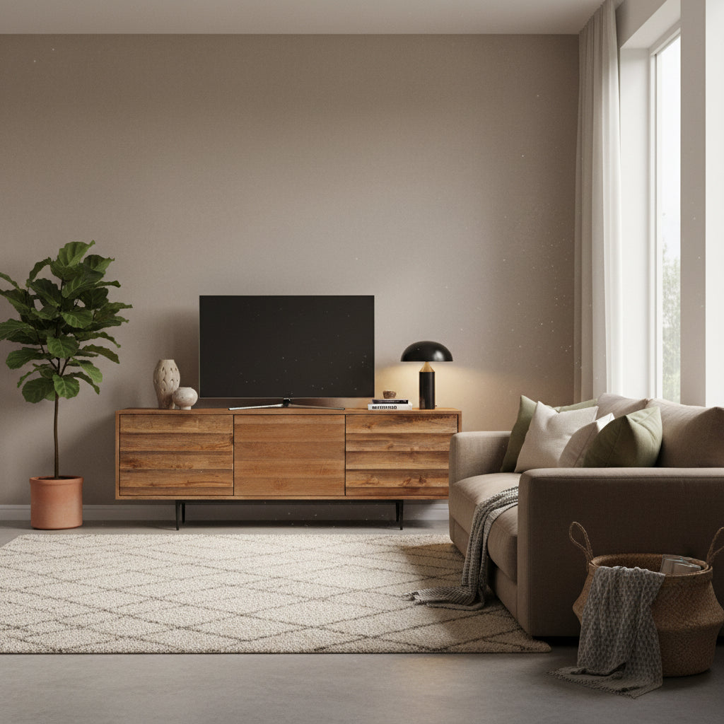 Florence - Meuble TV en manguier massif 150 cm - Sarrva