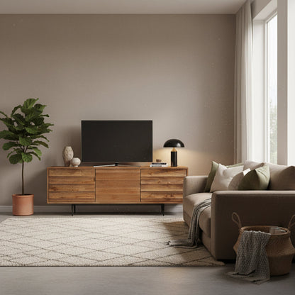 Florence - Meuble TV en manguier massif 150 cm - Sarrva