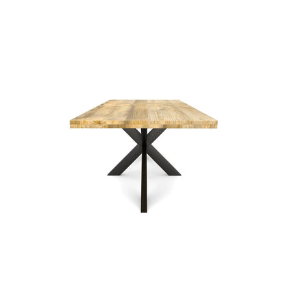 Lisbonne -Table à manger en manguier massif 200 cm - pieds mikado - Sarrva