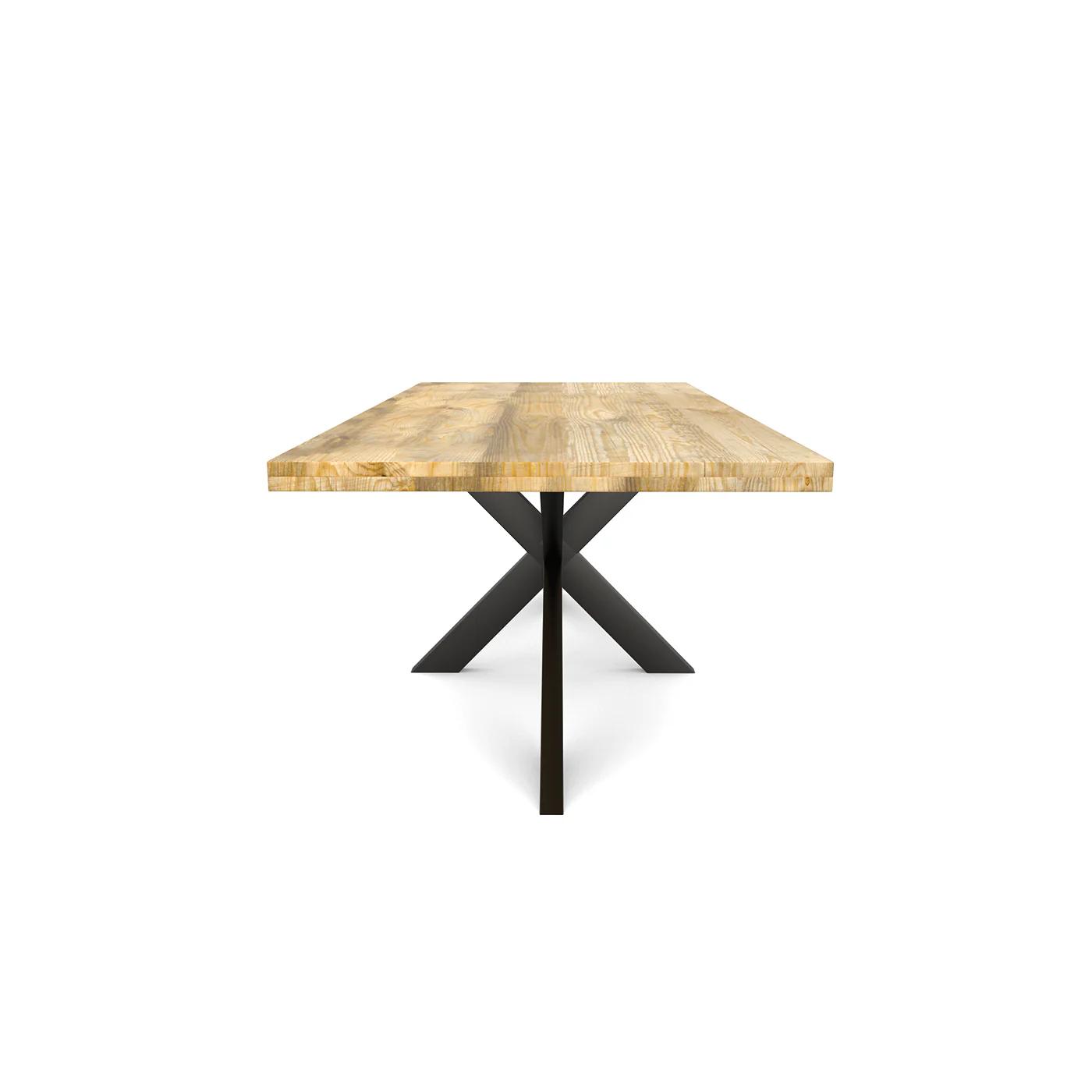 Lisbonne -Table à manger en manguier massif 160 cm - pieds mikado - Sarrva