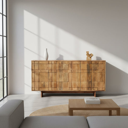 Kyoto - Buffet en manguier massif 160 cm - Sarrva