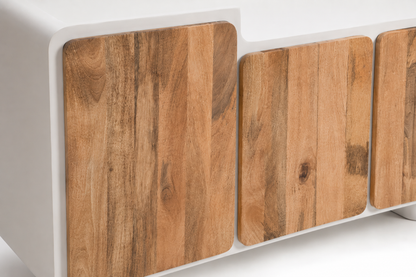 Malaga - Buffet en manguier massif et MDF 160 cm - Sarrva