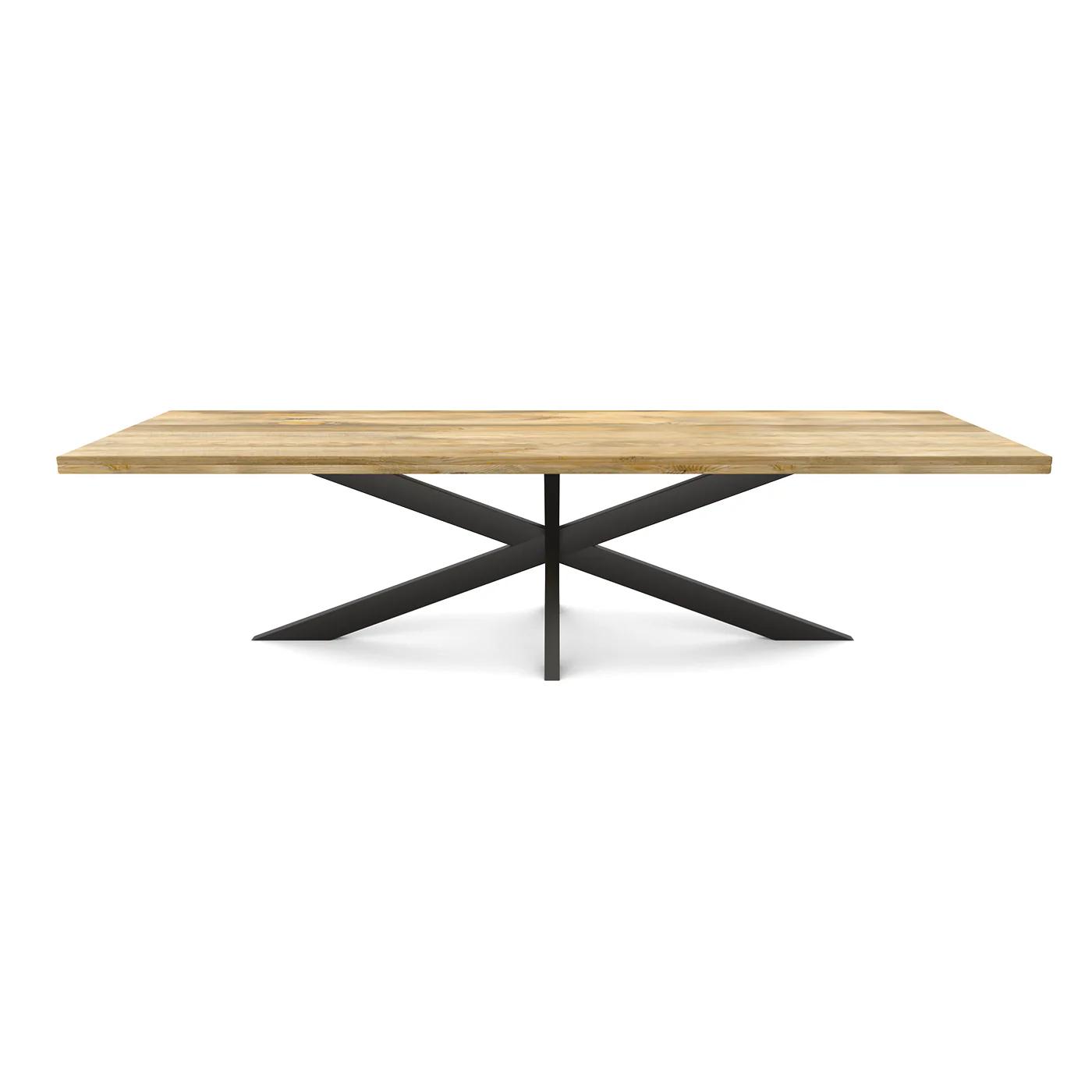 Lisbonne -Table à manger en manguier massif 200 cm - pieds mikado - Sarrva