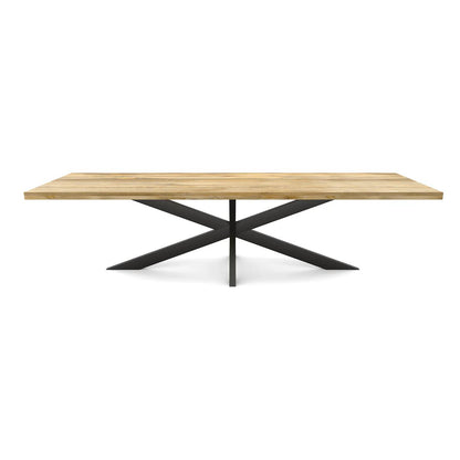 Lisbonne -Table à manger en manguier massif 200 cm - pieds mikado - Sarrva