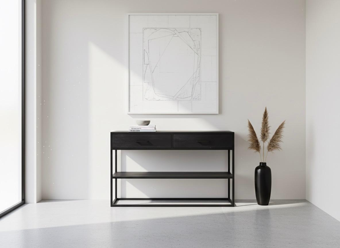 Chennai - Console en manguier massif 120 cm - Sarrva