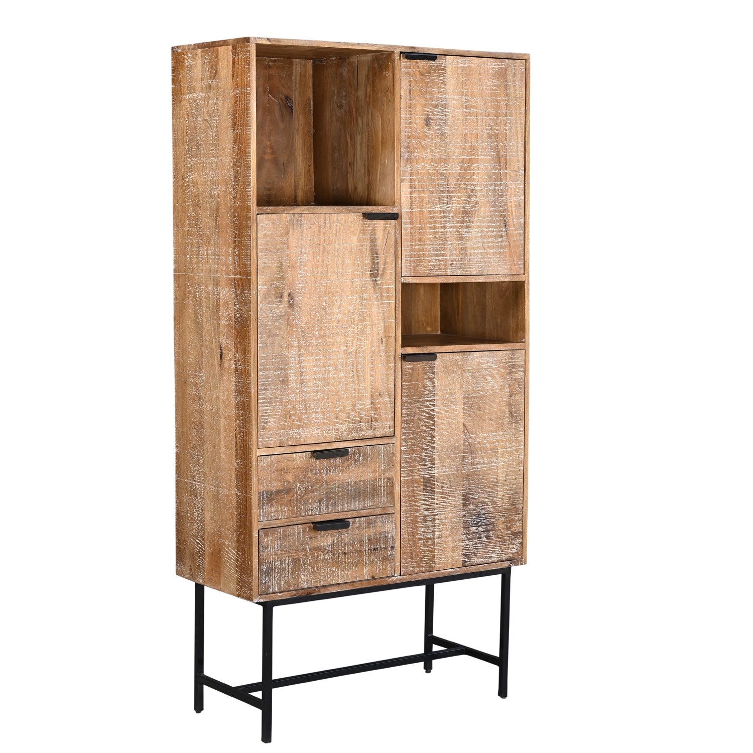 Barcelone - Buffet Vaisselier en manguier massif 90 cm - Sarrva