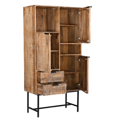 Barcelone - Buffet Vaisselier en manguier massif 90 cm - Sarrva