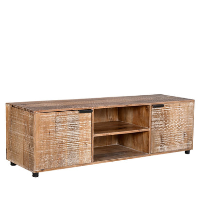 Palerme - Meuble TV en manguier massif 140 cm - Sarrva