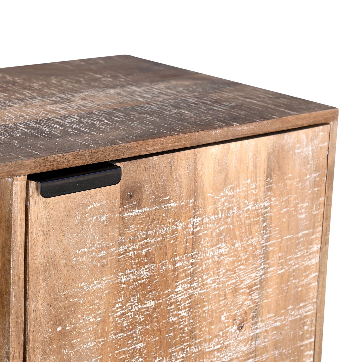 Barcelone - Buffet Haut Vaisselier en manguier massif 140 cm - Sarrva