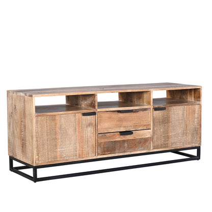 Barcelone - Meuble TV en manguier massif 140 cm - Sarrva