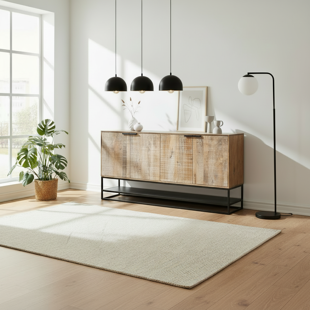 Palerme - Buffet en manguier massif 180 cm - Sarrva