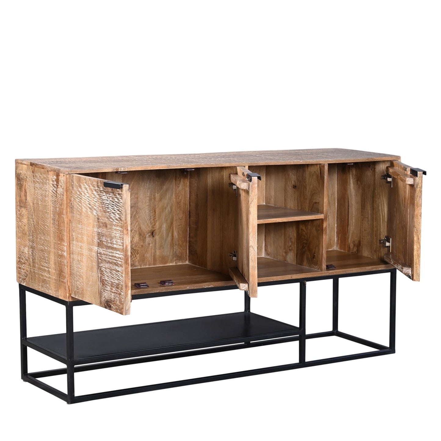 Turin - Buffet/ Meuble TVen manguier massif 160 cm - Sarrva
