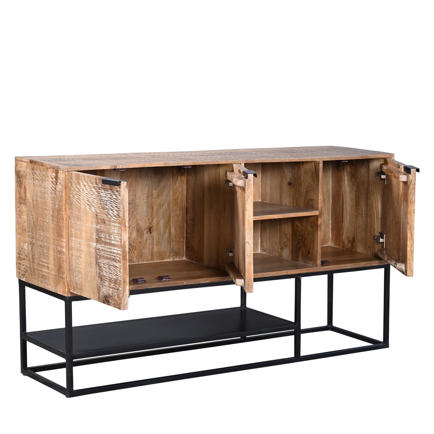 Turin - Buffet/ Meuble TVen manguier massif 160 cm - Sarrva