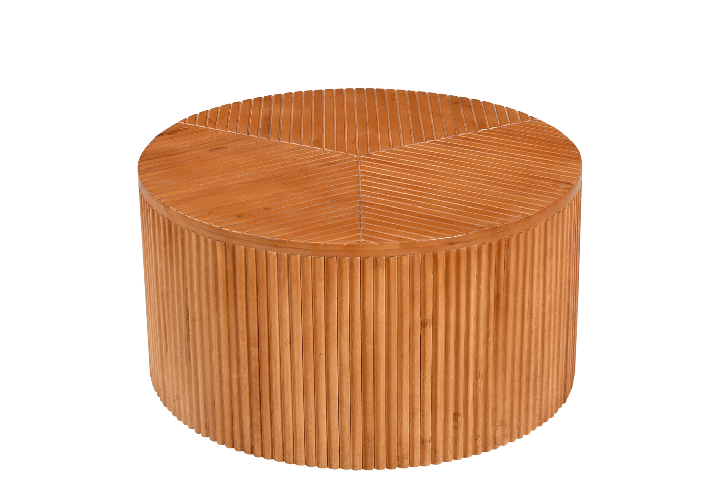 Ibiza - Table basse ronde en manguier massif 80 cm - Sarrva