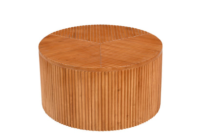Ibiza - Table basse ronde en manguier massif 80 cm - Sarrva