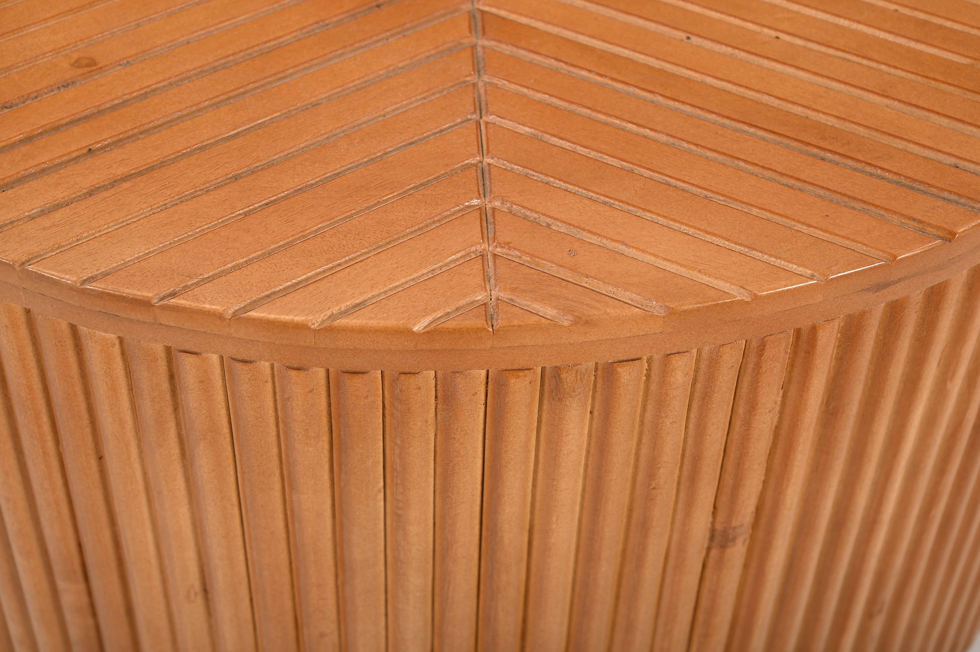 Ibiza - Table basse ronde en manguier massif 80 cm - Sarrva