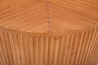 Ibiza - Table basse ronde en manguier massif 80 cm - Sarrva