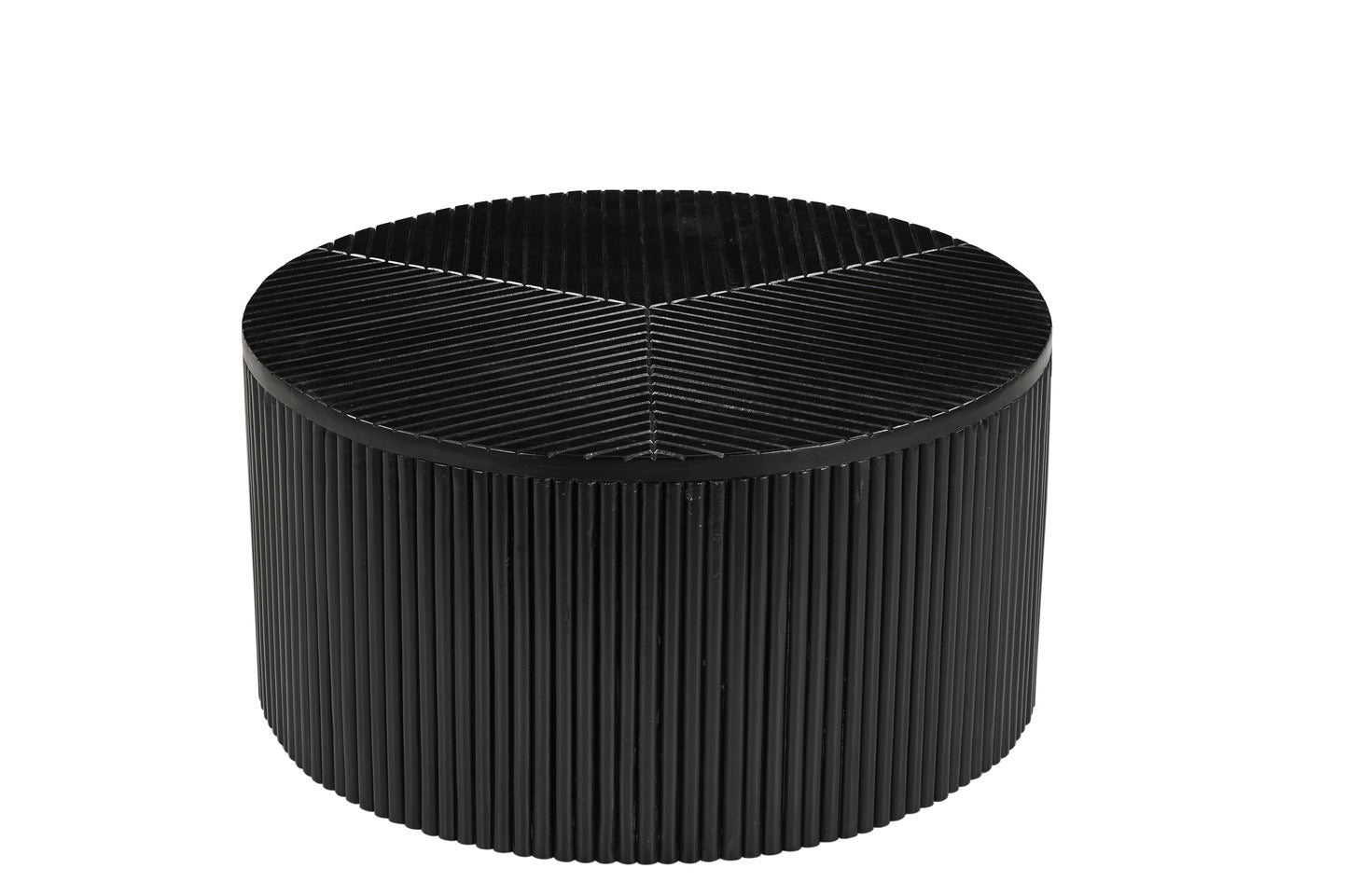 Ibiza - Table basse ronde en manguier massif 80 cm - Sarrva