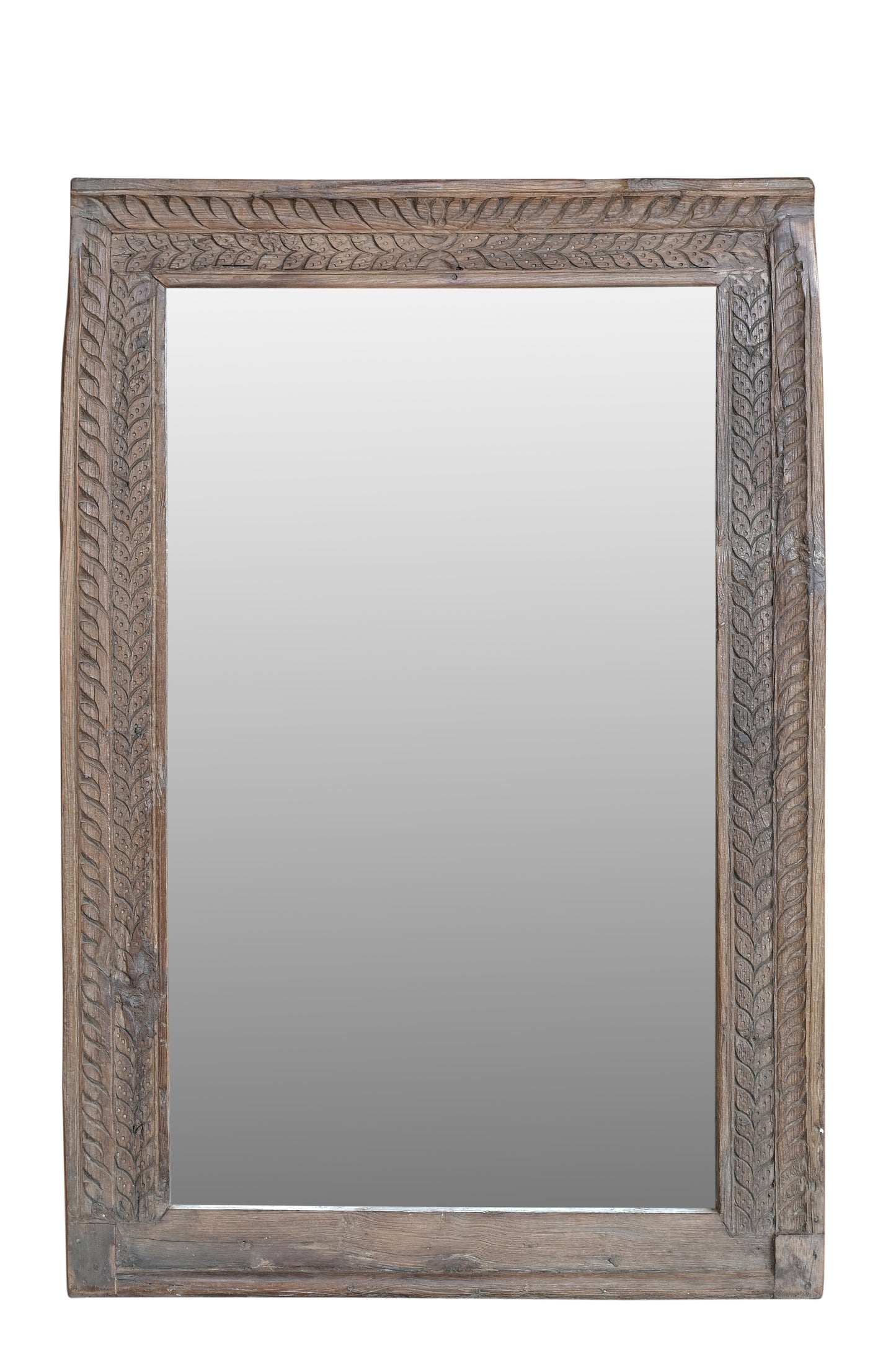 Kota — Miroir Rectangulaire en Teck Recyclé 113 × 78 cm