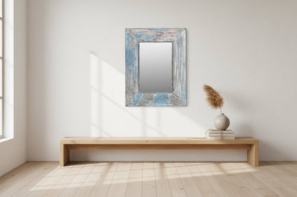 Jodhpur - Miroir en Teck Recyclé 67x52 cm - Artisanal - Sarrva
