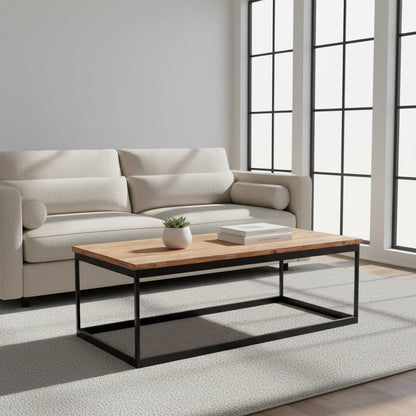 Porto - Table basse en acacia massif 127 cm - Sarrva