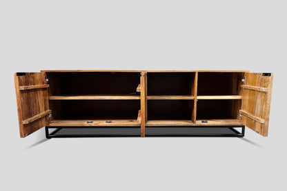Barcelone - Meuble TV en manguier massif 165 cm - Sarrva
