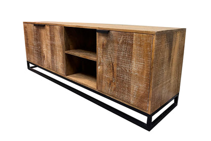 Barcelone - Meuble TV en manguier massif 165 cm - Sarrva